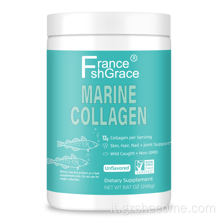 Collagene marino integrazione in polvere di collagene marino